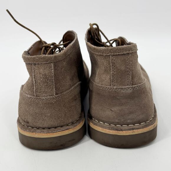Steve Madden Taupe‎ Suede Chukka Boots Leather Upper Lace-Up Size 9 - Picture 5 of 10